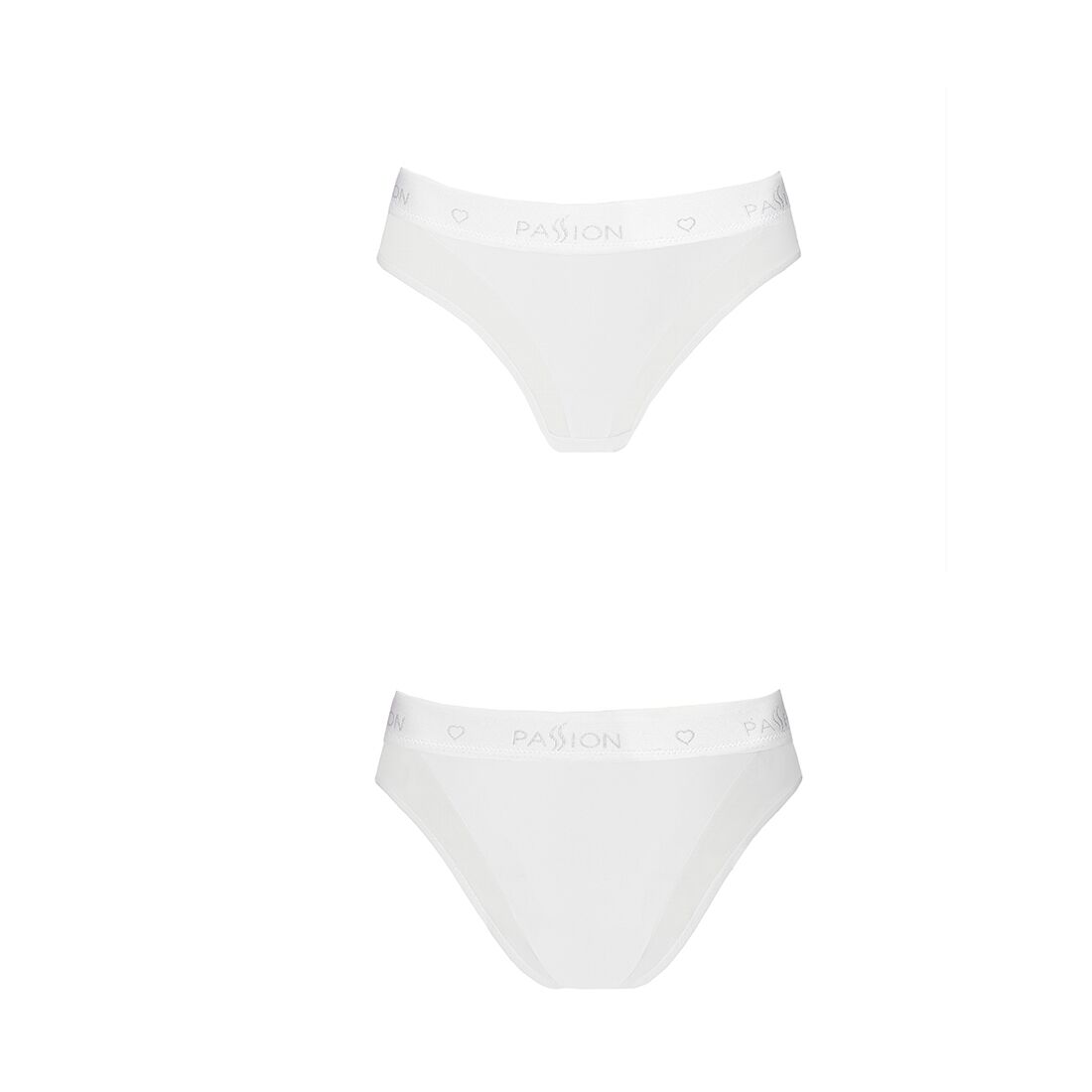 Трусики з прозорою вставкою Passion PS002 PANTIES L, white - Зображення 4