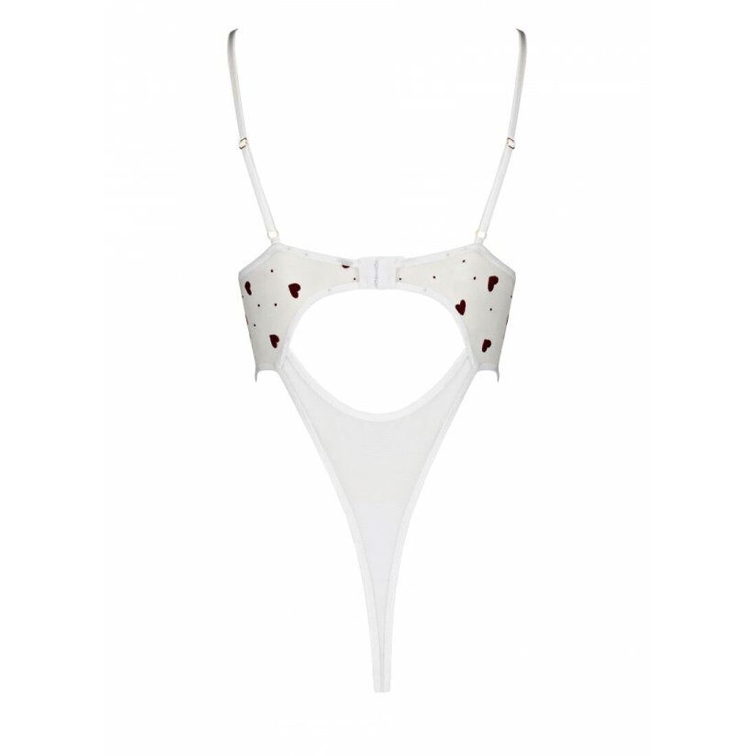 Еротичний боді з малюнком Passion LOVELIA BODY S/M, white - Зображення 6