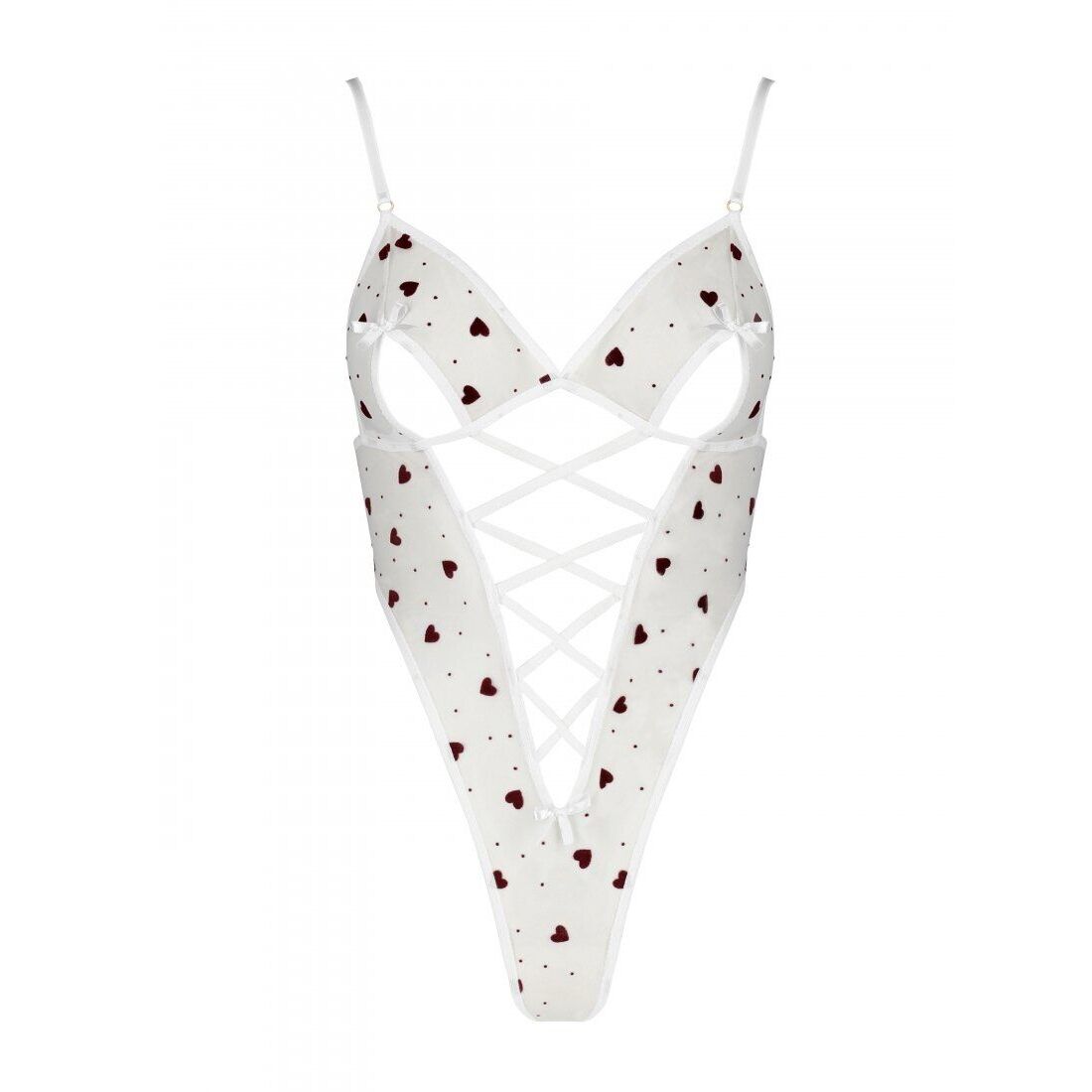 Еротичний боді з малюнком Passion LOVELIA BODY XXL/XXXL, white - Зображення 5