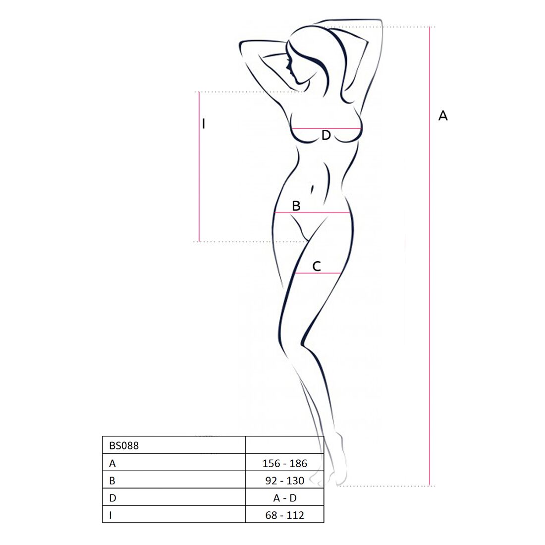 Бодістокінг з декольте Passion BS088 red, імітація корсетної шнурівки - Зображення 5