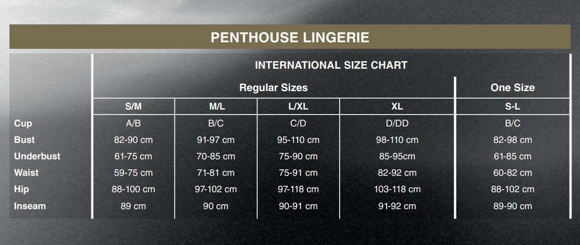 Боді Penthouse Be Nine XL Black, виріз на спинці, імітація стреп у вигляді геометричного малюнка - Зображення 4