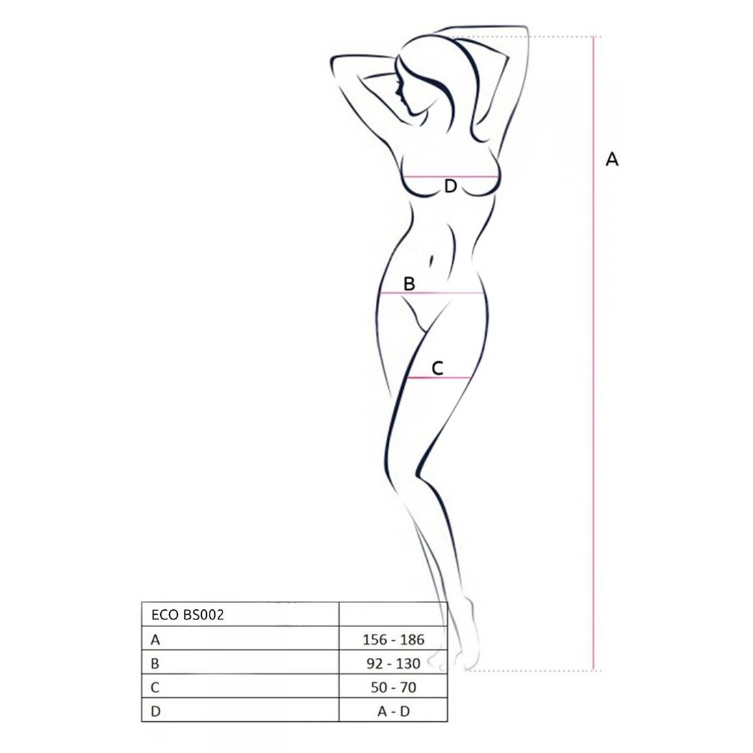 Бодістокінг Passion ECO BS002 white, відкритий доступ, імітація підв’язок, абстрактний малюнок - Зображення 5