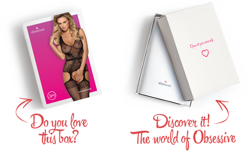 Бодістокінг Obsessive Bodystocking F217 XL/XXL, елегантний силуетний малюнок, імітація панчіх - Зображення 7