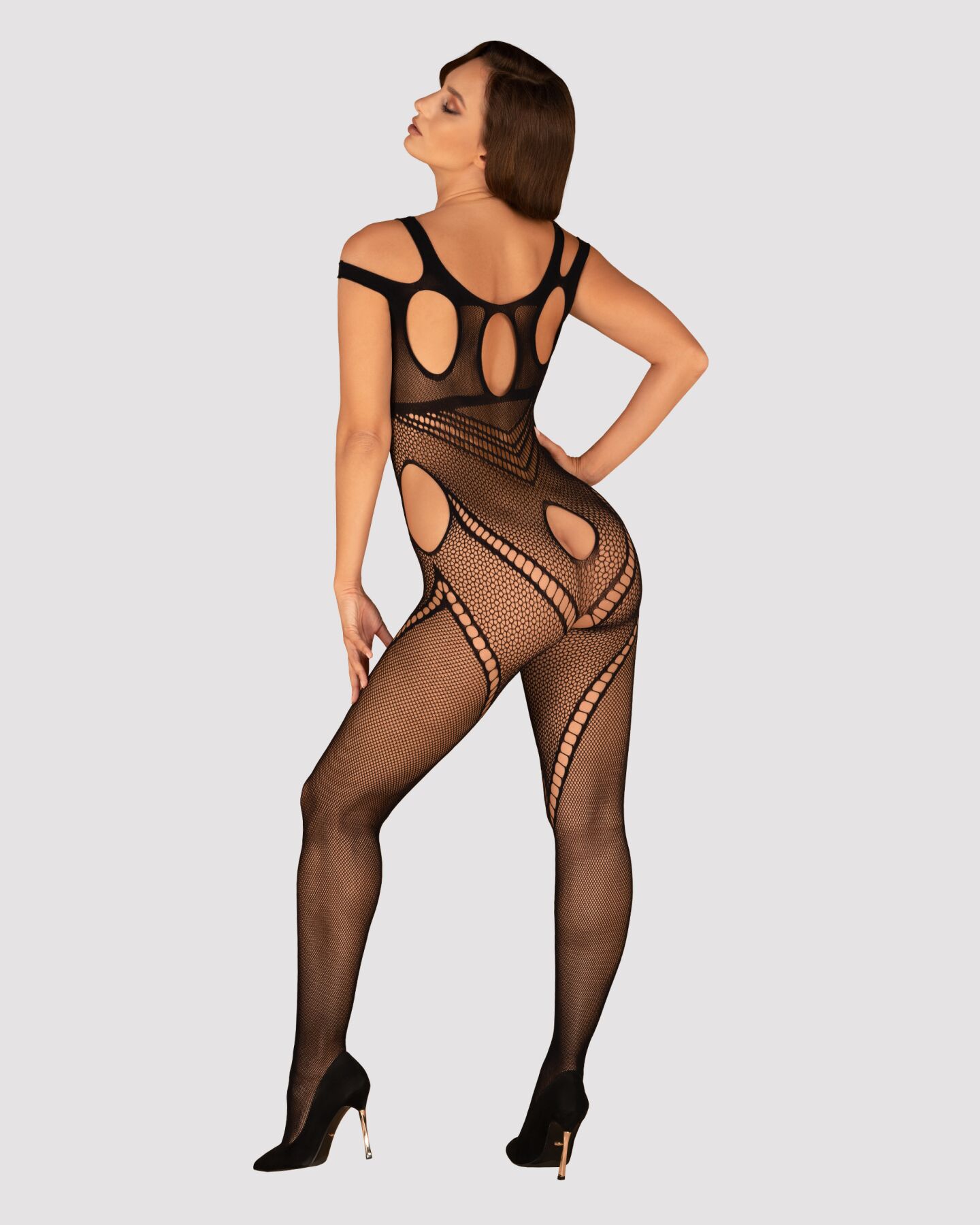 Бодістокінг Obsessive Bodystocking G322 S/M/L, фантасмагорично-силуетний крій - Зображення 4