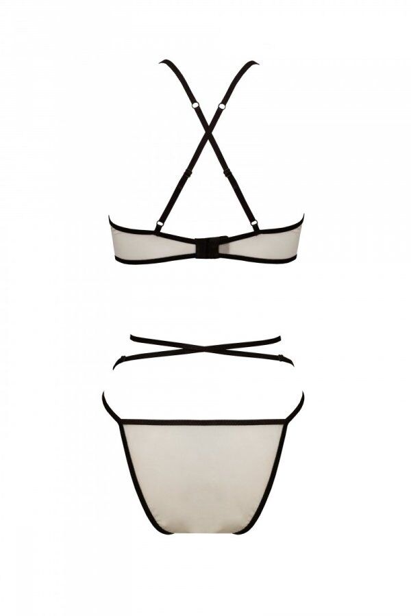 Комплект білизни Passion CHIKA SET, L/XL, cream, топ, трусики - Зображення 4