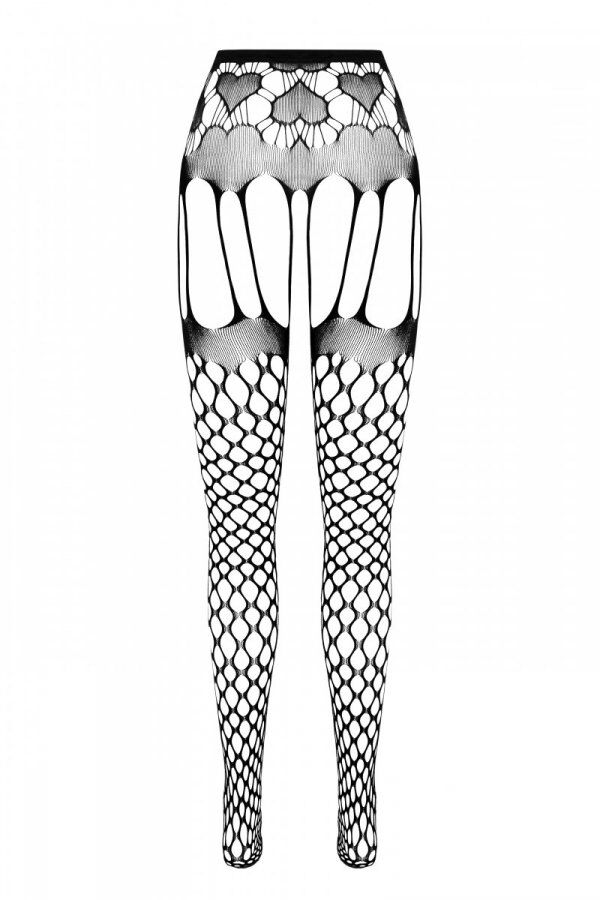 Еротичні колготки-бодістокінг Passion ECO S009 red - Зображення 4