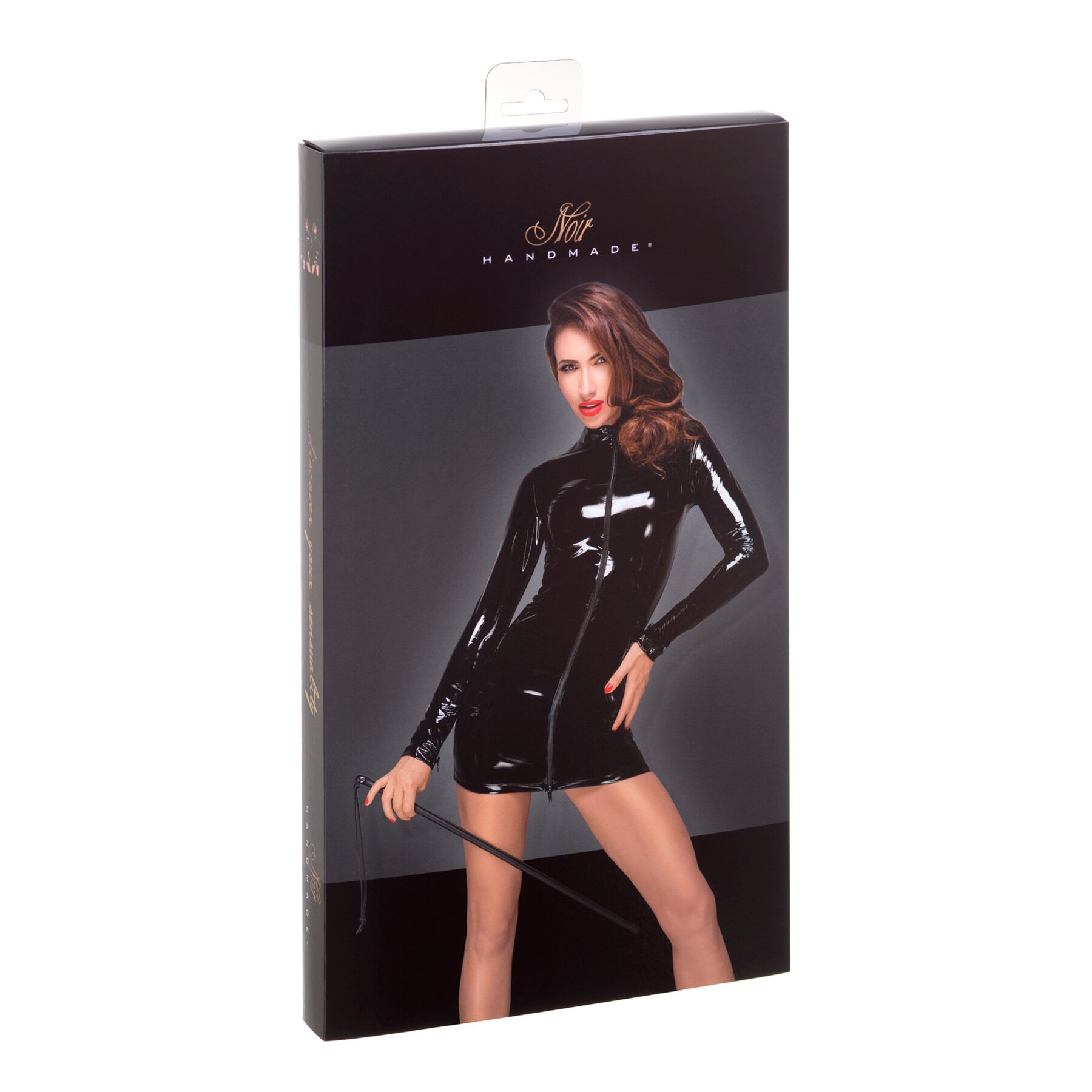 Сукня з мокрим ефектом Noir Handmade F187 PVC mini dress, XXL - Зображення 5