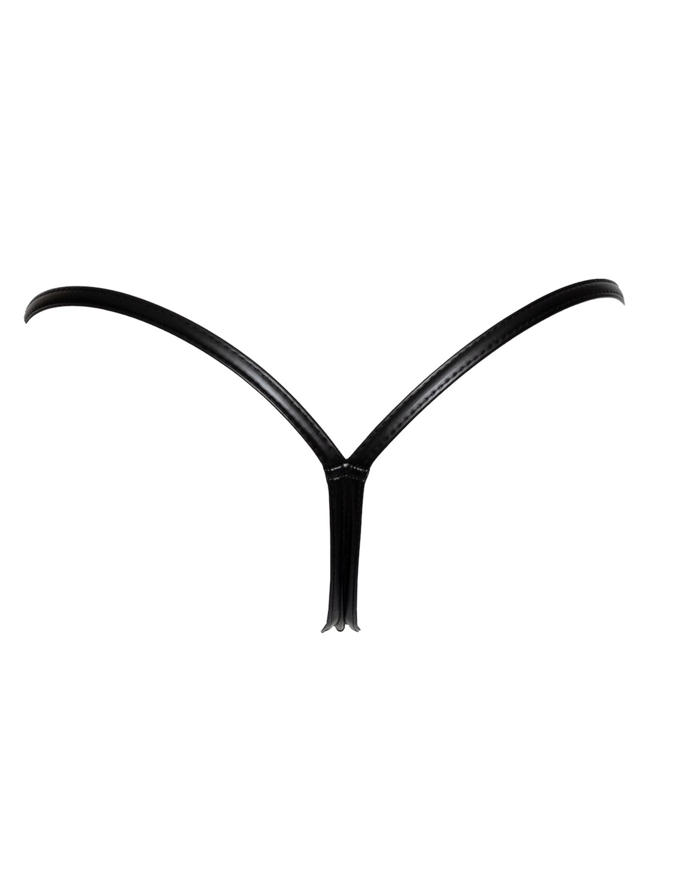 Трусики з мокрим ефектом Noir Handmade P008 Powerwetlook panty with gold clasp, XL, на застібках - Зображення 5