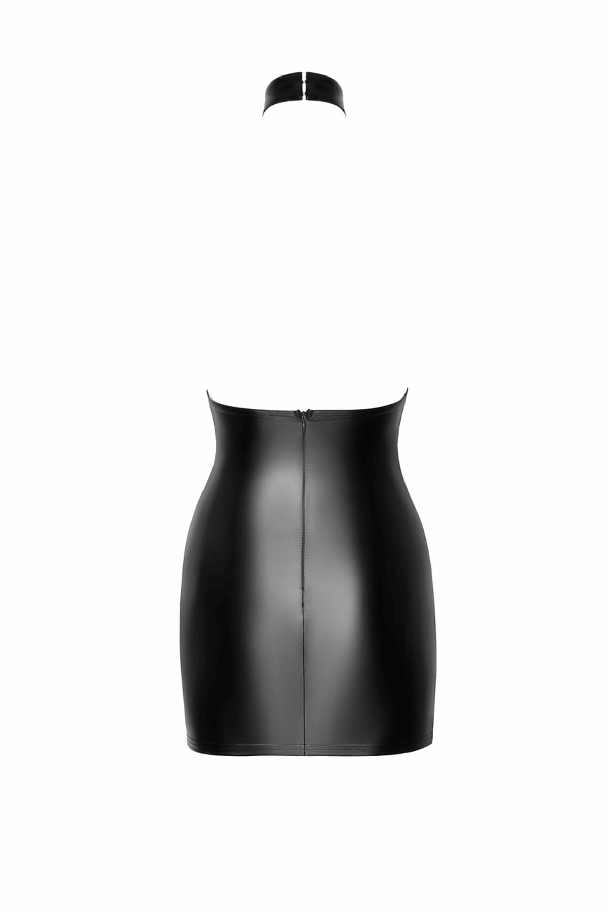 Сукня Noir Handmade F311 Eros, 3XL, black, міні, спідниця під латекс, — сітка, відкрита спина - Зображення 5