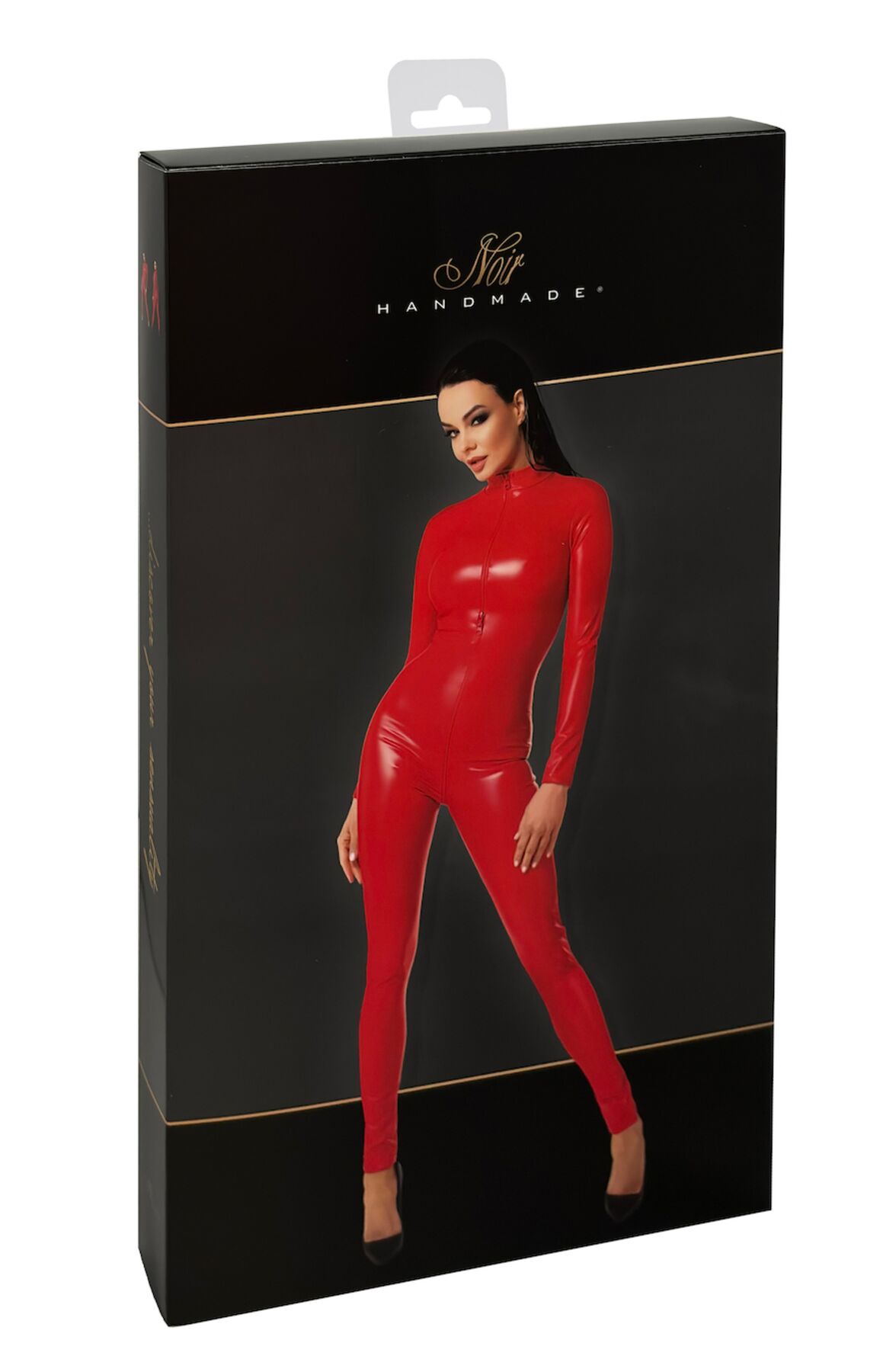 Комбінезон Noir Handmade F353 Red powerwetlook overall - L - Зображення 7