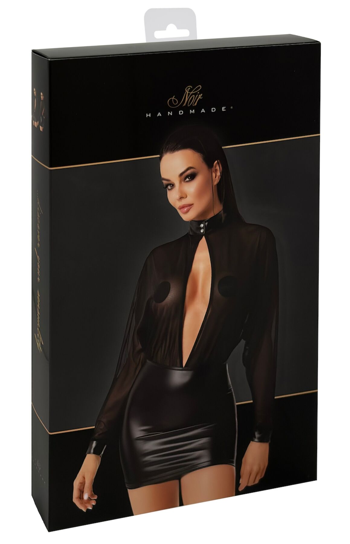 Сукня Noir Handmade F348 Powerwetlook and tulle dress - L - Зображення 7