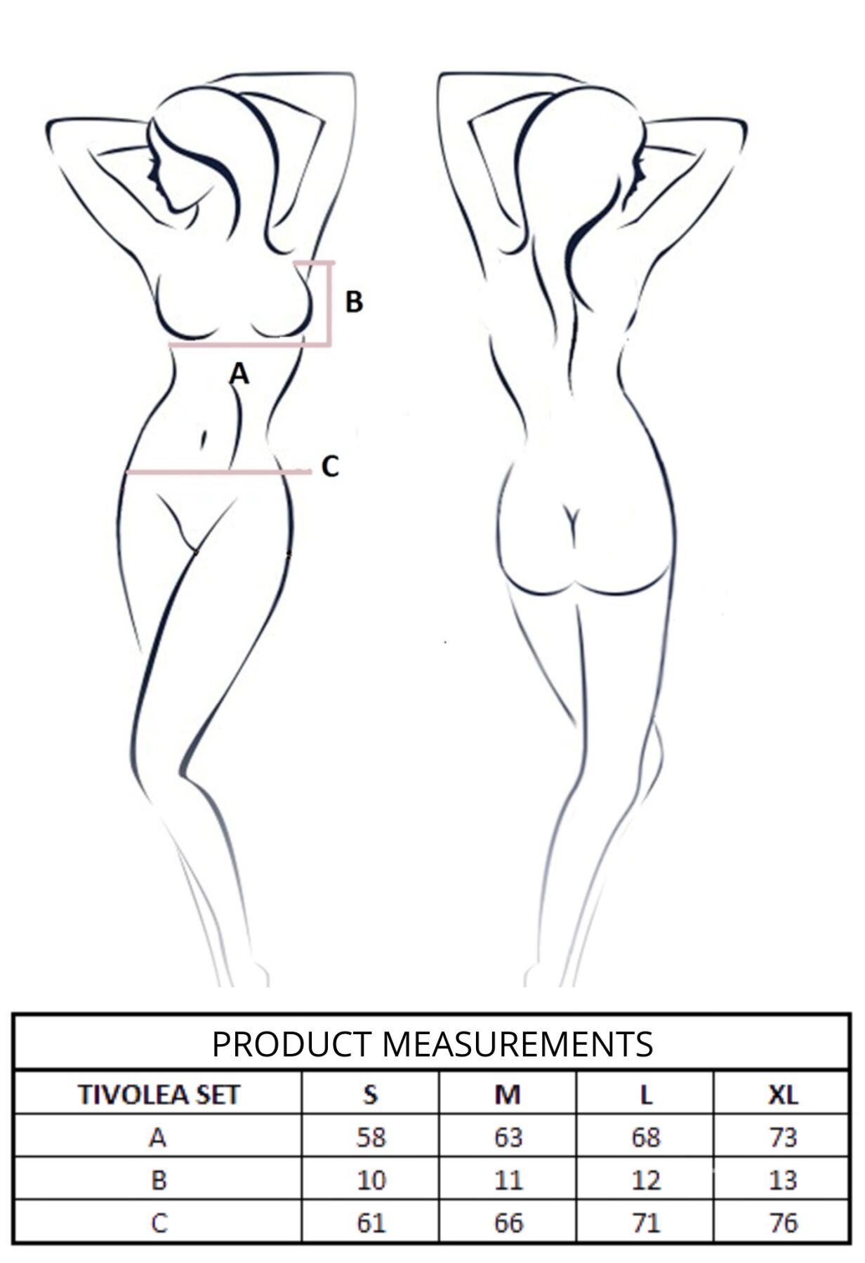 Комплект Passion TIVOLEA SET misty rose XL - Зображення 13